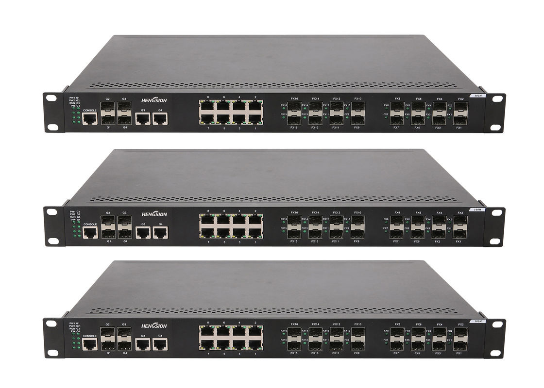 16 megabit FX SFP ports ,8 megabit TX ports , 2 gigabit TX ports and 2