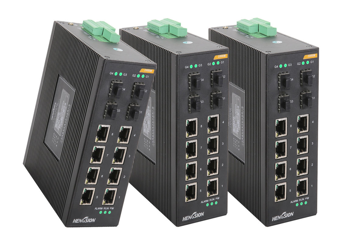 Unmanage Industrial Gigabit switch din rail 802.3z Standards 8 port switch poe