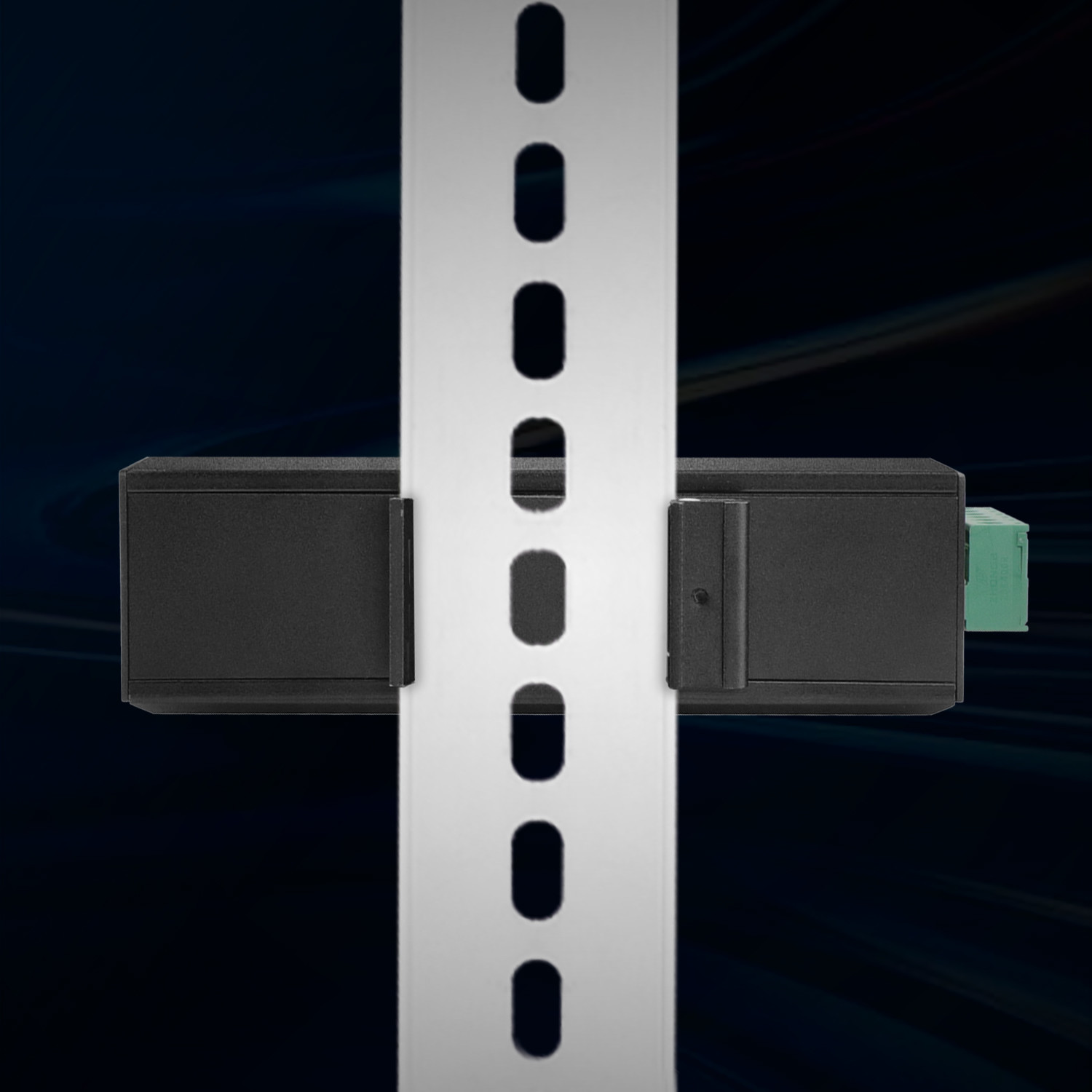 Hardened 4 Port Industrial POE Switch With 2 SFP Port Fanless Metal Case