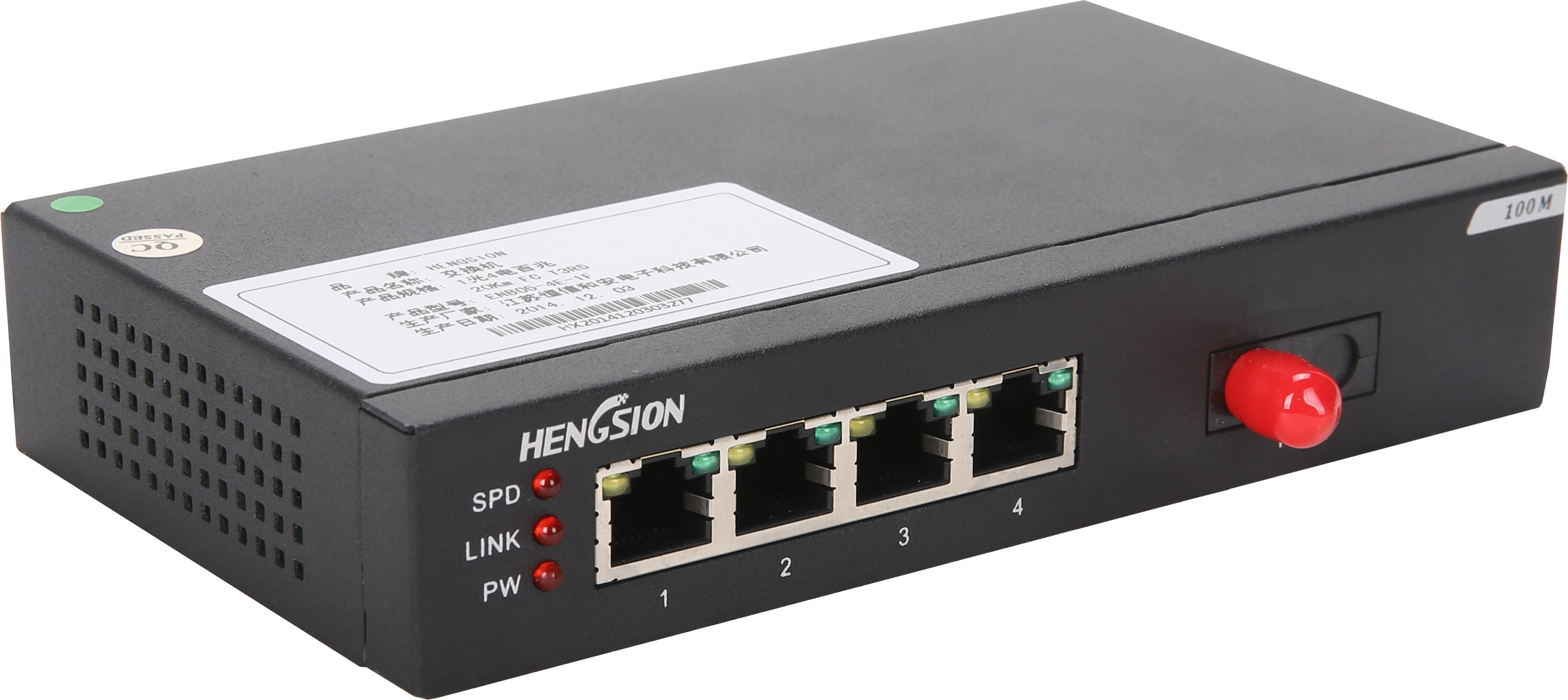 12VDC enterprise Ethernet Switch 4 port megabit RJ45 fast ethernet 1 ...