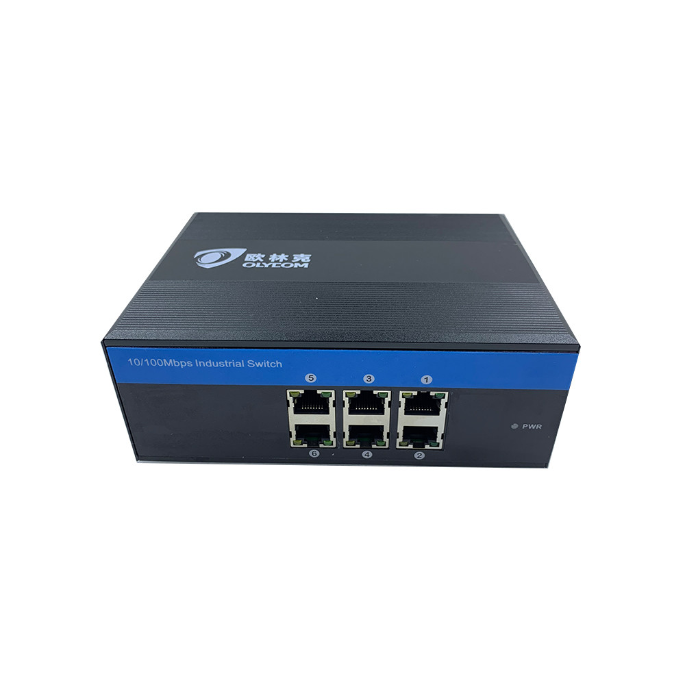 Outdoor Use Switch Fiber Optic 6 Port , Auto MDI/MDIX Industrial