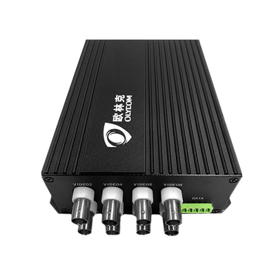 Multifunctional 8 CH HD-AHD/CVI/TVI Fiber To Video Optical Converter RS485 Data 20km SM MM