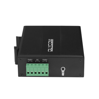 Gigabit Industrial 5 Port POE Fiber Switch 4 Port Unmanaged PoE Switch Din Rail Mounting