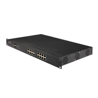 48Gbps Industrial Managed POE Switch 16Ports POE AF/AT 340W