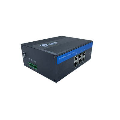 FCC Standards Din Rail Industrial Unmanaged POE Switch Comply With IEEE802.3Af/At