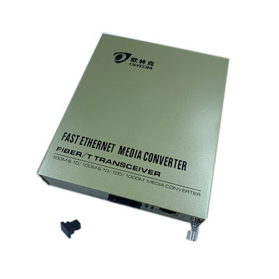 WDM Rack Mount Fiber Media Converter , 100Mbps Fiber Cat6 Converter