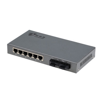 Desktop Ethernet Switch With 6RJ45 Ports , DC5V1A 8 Port Optical Switch