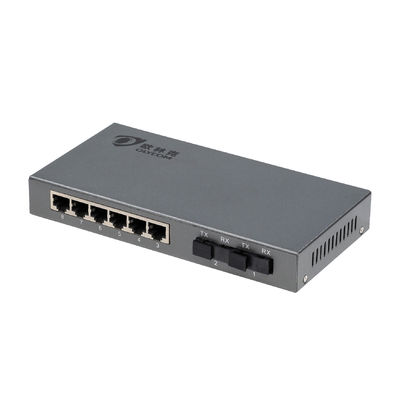 Desktop Ethernet Switch With 6RJ45 Ports , DC5V1A 8 Port Optical Switch