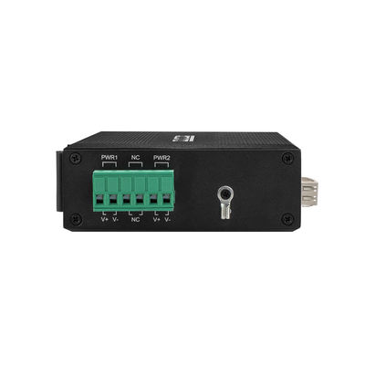 2 Port Industrial Ethernet Media Converter 10/100/1000M Support Wide Voltage