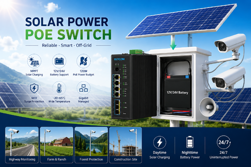 Latest company case about Off-Grid Solar PoE Switch Solution for 24/7 Outdoor CCTV Surveillance