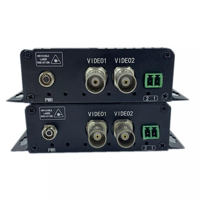 Analog Video Digital Optical Converter 2 Channels On MM Fiber 80KM
