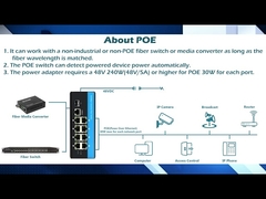 IEEE802.3Af/At Manageable Switch Poe 8 Port