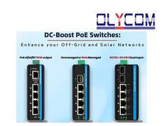 Olycom DC-Booster Solar PoE/PoE+ Switches