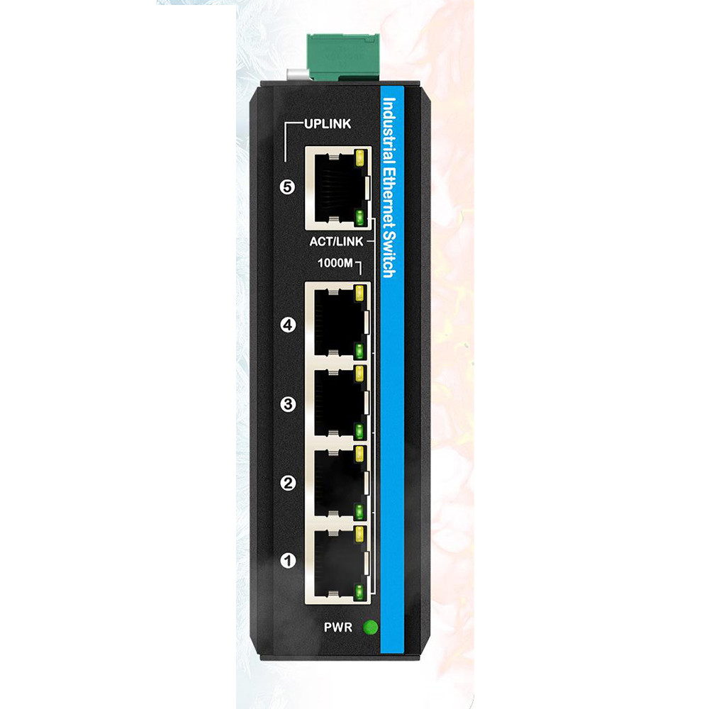 5 Port Gigabit WEB Managed Switch 100/1000M Network Switch RSTP 802.1Q ...