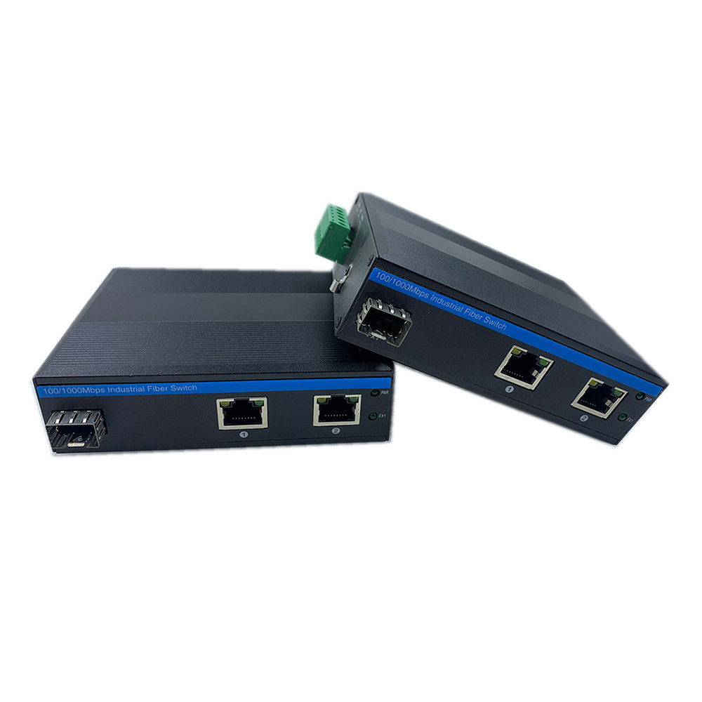 Industrial Grade Network Switch 10/100m 1 Sfp 2 Rj45 Unmanaged Network Switch IP40 DC 936V