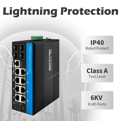 Olycom L2 Managed PoE Fiber Switch 1G 2.5G SFP Network 240W Budget Outdoor Use CE