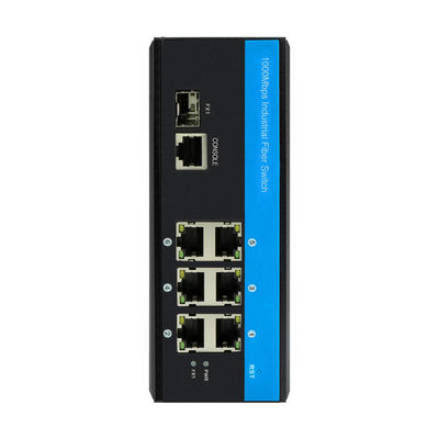 Industrial Managed Ethernet Switch 2.5G Fiber Din Rail DC12V DC24V Support CLI SNMP ERPS