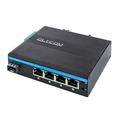 Gigabit Ethernet 5 Port Industrial Grade Switch With SFP Fiber Port