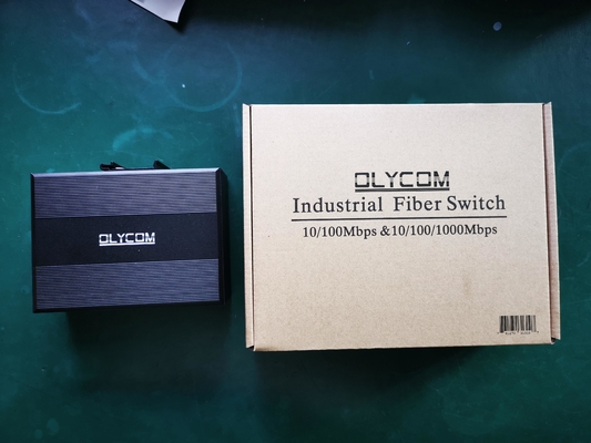 OLYCOM Managed Switch 8 Port Gigabit Ethernet 12V Industrial Grade with 8 Port SFP Din Rail Mounted IP40 for Outdoor Use