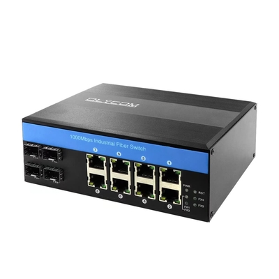 OLYCOM Network Switch 12Port Industrial Gigabit Ethernet with 8 Port POE 4 Port SFP 240W Din Rail Mounted IP40