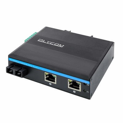 Gigabit Ethernet Mini Fiber Switch 2 x UTP Cat5e/Cat6 10/100/1000 Copper Ports + 1 x Fiber Port SM Dual Fiber 20KM SC