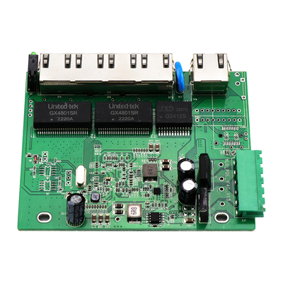 5 Port E-Mark Industrial Network Switch PCBA Gigabit Based Unmanaged 12V 24V