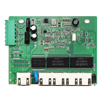 5 Port E-Mark Industrial Network Switch PCBA Gigabit Based Unmanaged 12V 24V