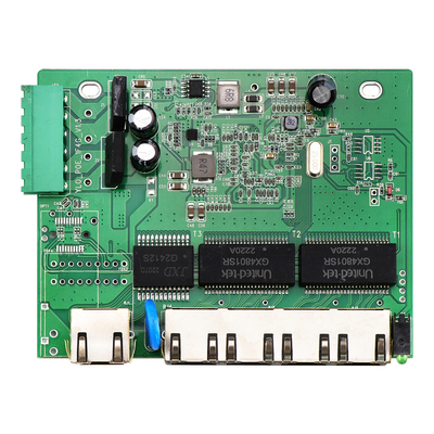 Mini Industrial Grade 5 Port Full Gigabit Unmanaged Ethernet Switch PCBA 9V 12V 24V