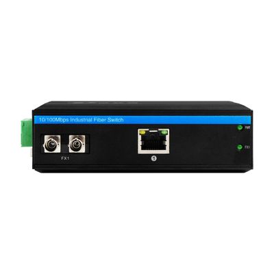 Mini Rugged Media Converter Gigabit Ethernet Unmanaged ST Fiber 30km Dual DC12V CE FCC