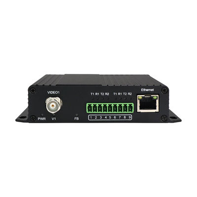 Video Fiber Optic Converter With Bidi RS485 RS422 Data 10/100M Ethernet FC Port 40KM CE