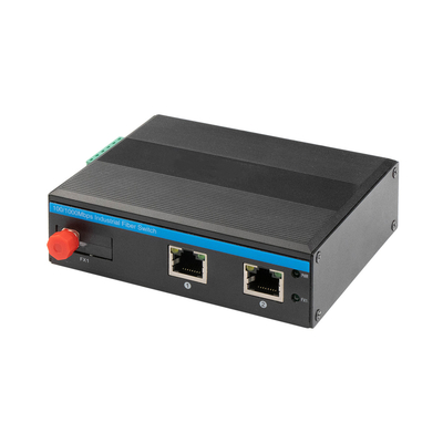 Hardened Gigabit Unmanaged Media Converter FC Fiber Single Core 12V 24V Mini Case