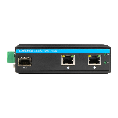 3 Port Compact Gigabit Ethernet Switch Hardened 100/1000M Fiber Dual 24V Input