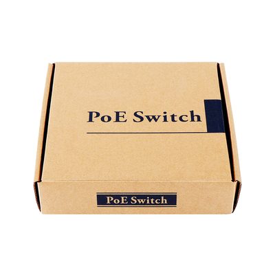 60W Unmanaged Network Switch 6 Port 10/100M LAN Ports AC Input 250-Meter PoE