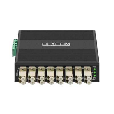 OM-FBS-44-MLC MULTIMODE OPTICAL BYPASS MODULE 8 PORT LC CONNECTOR DIN MOUNTED 12V 24V