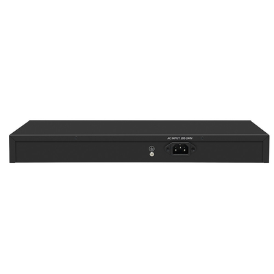 16 Port Gigabit PoE Switch 300W Budget Unmanaged VLAN 250-Meter Distance SFP Fiber