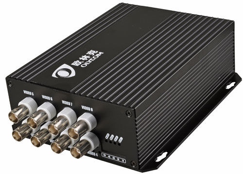 8ch Port 1080p AHD CVI TVI Fiber Optical HD Video Converter with 20km Transmission BNC Extender