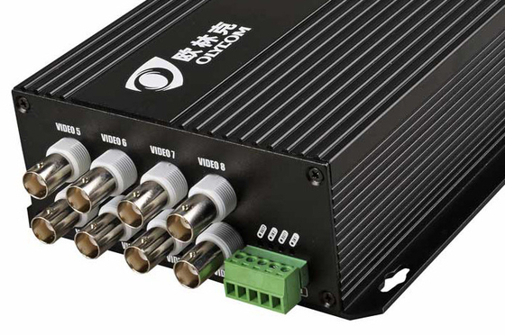 1550nm Fiber Optical Hd Video Converter With RS485 Data 8ch Port 1080p AHD CVI TVI 20km Bnc Extender