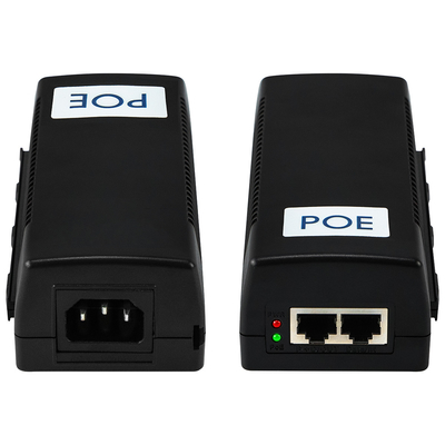 60W Gigabit PoE Injector 48V Output Mid-Span Commerical Desktop 15.4W/30W Compatible