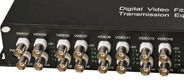 Optical Video Transmitter And Receiver BNC Converter WDM Analog 16ch For Digital CCTV Camera