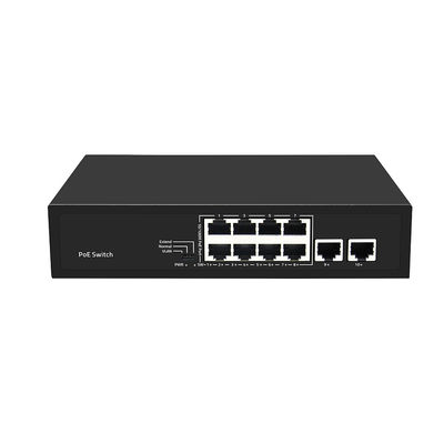 8 Port PoE Switch 10/100M Fast Ethernet VLAN 250-Meter PoE Distance AC Input Unmanaged