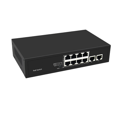 8 Port PoE Switch10/100M Fast Ethernet VLAN 250-Meter PoE Distance AC Input Unmanaged