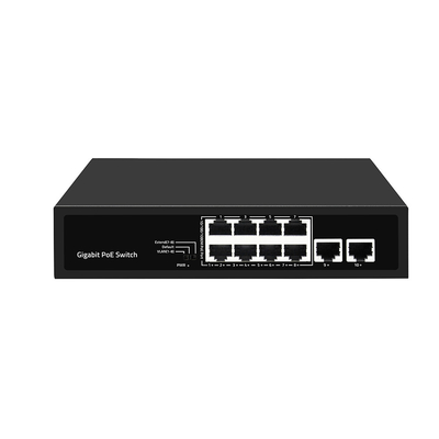 8 Port Gigabit PoE Network Switch VLAN 250-Meter AI PoE 120W Budget Unmanaged