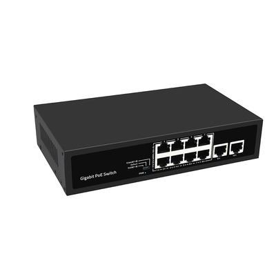 8 Port Gigabit PoE Network Switch VLAN 250-Meter AI PoE 120W Budget Unmanaged