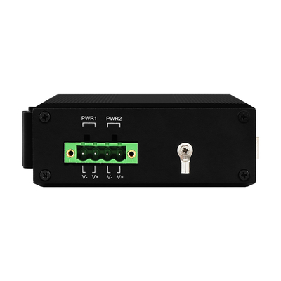 6 Port Gigabit Managed Industrial POE Switch DC 48V Input 4 RJ45+2 SFP With Din-Rail