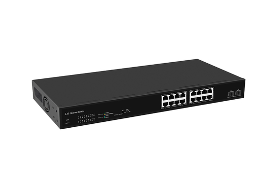 18 Port Desktop 2.5 Gigabit Unmanaged Switch With 16*2.5g RJ45+2*10G SFP