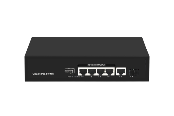 6 Port 10/100/1000mbps POE Fiber Switch With 4 Port Poe Ethernet Switch Manufacturer