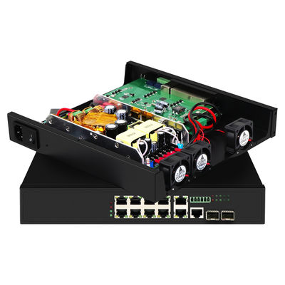 8 Port 2.5G Managed Switch Rack Mountable 90W Standard 220V Input Gigabit Ethernet