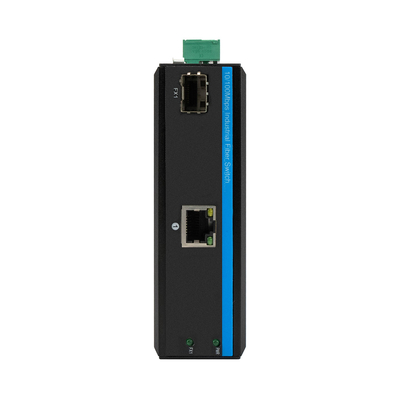 Outdoor POE Switch Fast Ethernet 2 Port 10/100Mbps 1 RJ45+1 Fiber Sfp Fiber Media Converter