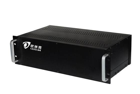 19" 3U 18slots Chassis Video Data Fiber Converter Rack Mount Chassis Dual Power Supply