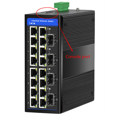 20 Port Gigabit Managed Switch Layer 2 Based 4 SFP Slots Support Ring ERPS Din Mounted